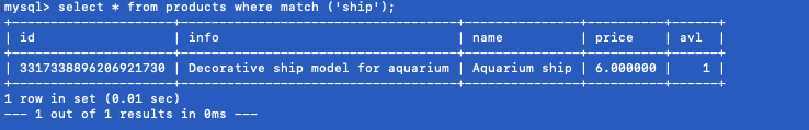 Result for second node