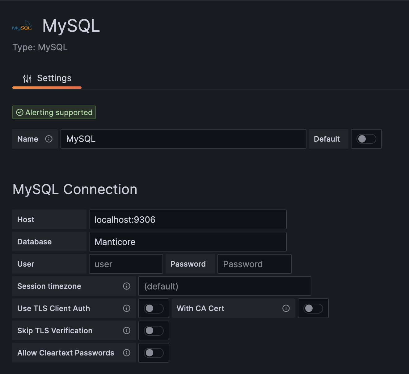 MySQL 连接设置